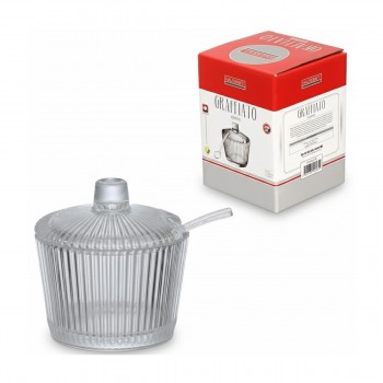 AÇUCAREIRO DE VIDRO CAPACIDADE DE 200ML REF: ACRO012/TR