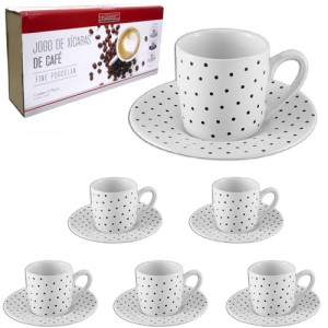 JOGO XICARA CAFE 90ML 12PCS
