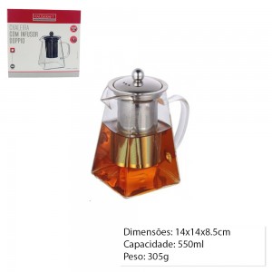 CHALEIRA c/ INFUSOR 550ML REF: CHLR-024 CHALEIRA c/ INFUSOR 550ML REF: CHLR-024
