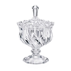 POTICHE DECORATIVO MIREYA DE VIDRO REF: PTCH070