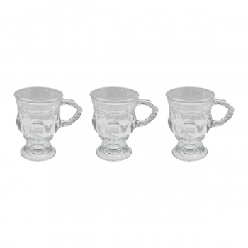 CANECA LORENA 140ML 3 PEÇAS EM VIDRO REF: CAIC004