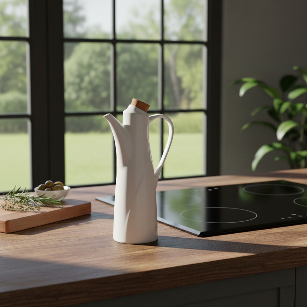 AZEITEIRO COM ALÇA OASIS DE CERÂMICA E CORTIÇA 250ML REF: PCLN244 AZEITEIRO COM ALÇA OASIS DE CERÂMICA E CORTIÇA 250ML REF: PCLN244