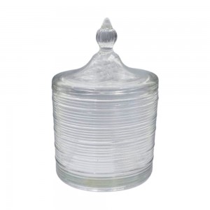 POTICHE DECORATIVO DE VIDRO MITTENS REF: PTCH086