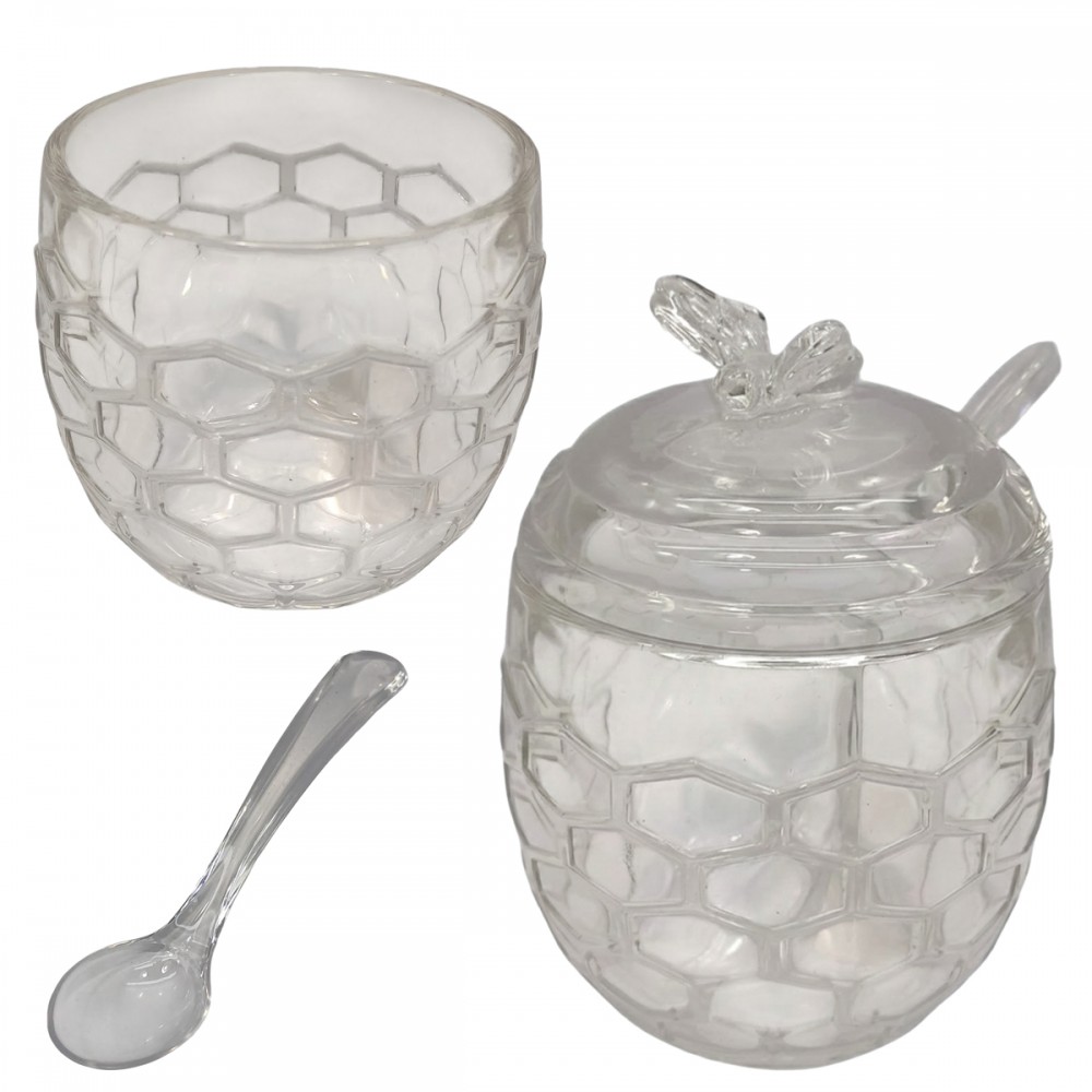 AÇUCAREIRO DE VIDRO BEE 230ML REF: ACRO018