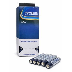 PILHA COMUM AAA 60 PEÇAS REF: PLHA010 PILHA COMUM AAA 60 PEÇAS REF: PLHA010