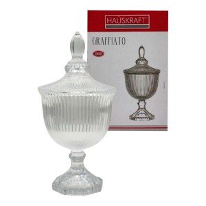 BOMBONIERE DECORATIVO MODELO GRAFFIATO EM VIDRO REF: PTCH091 BOMBONIERE DECORATIVO MODELO GRAFFIATO EM VIDRO REF: PTCH091