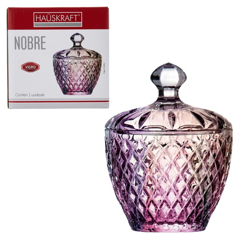 POTICHE DECORATIVO NOBRE DE VIDRO REF: PTCH095/RB POTICHE DECORATIVO NOBRE DE VIDRO REF: PTCH095/RB