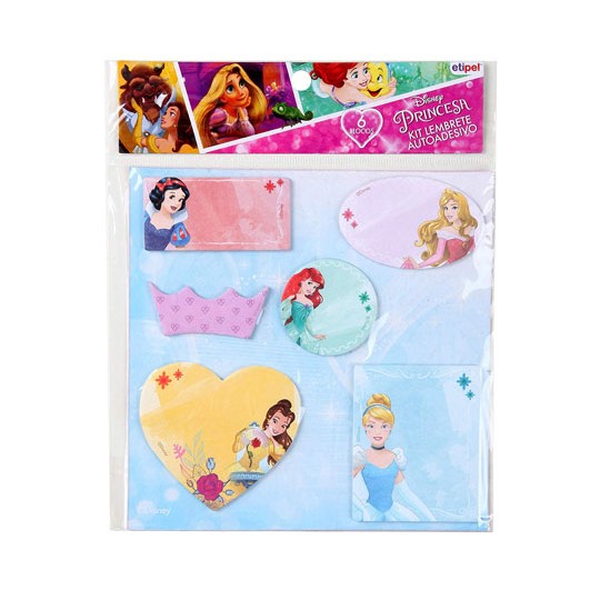 LEMBRETE AUTOADESIVO PRINCESAS 6 UNI LEMBRETE AUTOADESIVO PRINCESAS 6 UNI