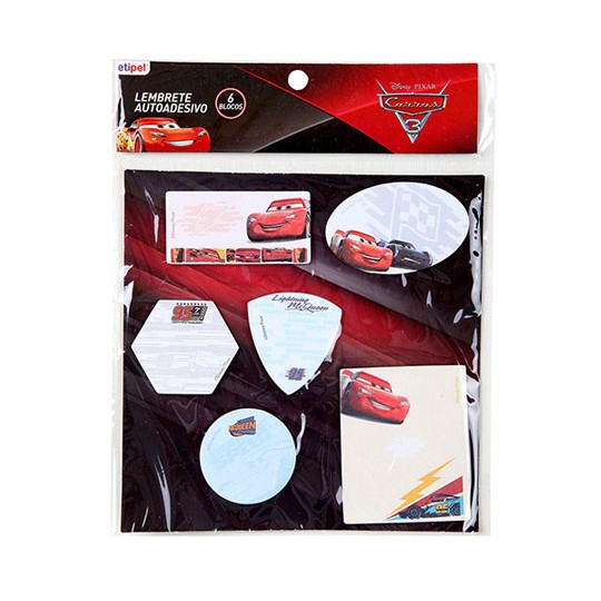 LEMBRETE AUTOADESIVO CARROS 6 UNI