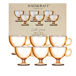 CANECA MUSE 80ML 6 PEÇAS EM VIDRO REF: CANC228/AB CANECA MUSE 80ML 6 PEÇAS EM VIDRO REF: CANC228/AB