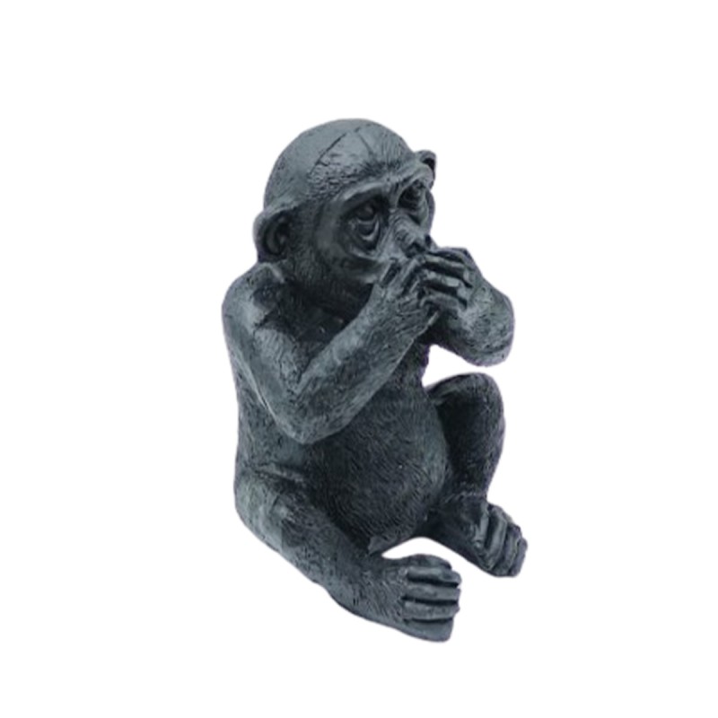 ENFEITE DECORATIVO MODELO MACACO MUDO EM RESINA REF: D-F058PT ENFEITE DECORATIVO MODELO MACACO MUDO EM RESINA REF: D-F058PT