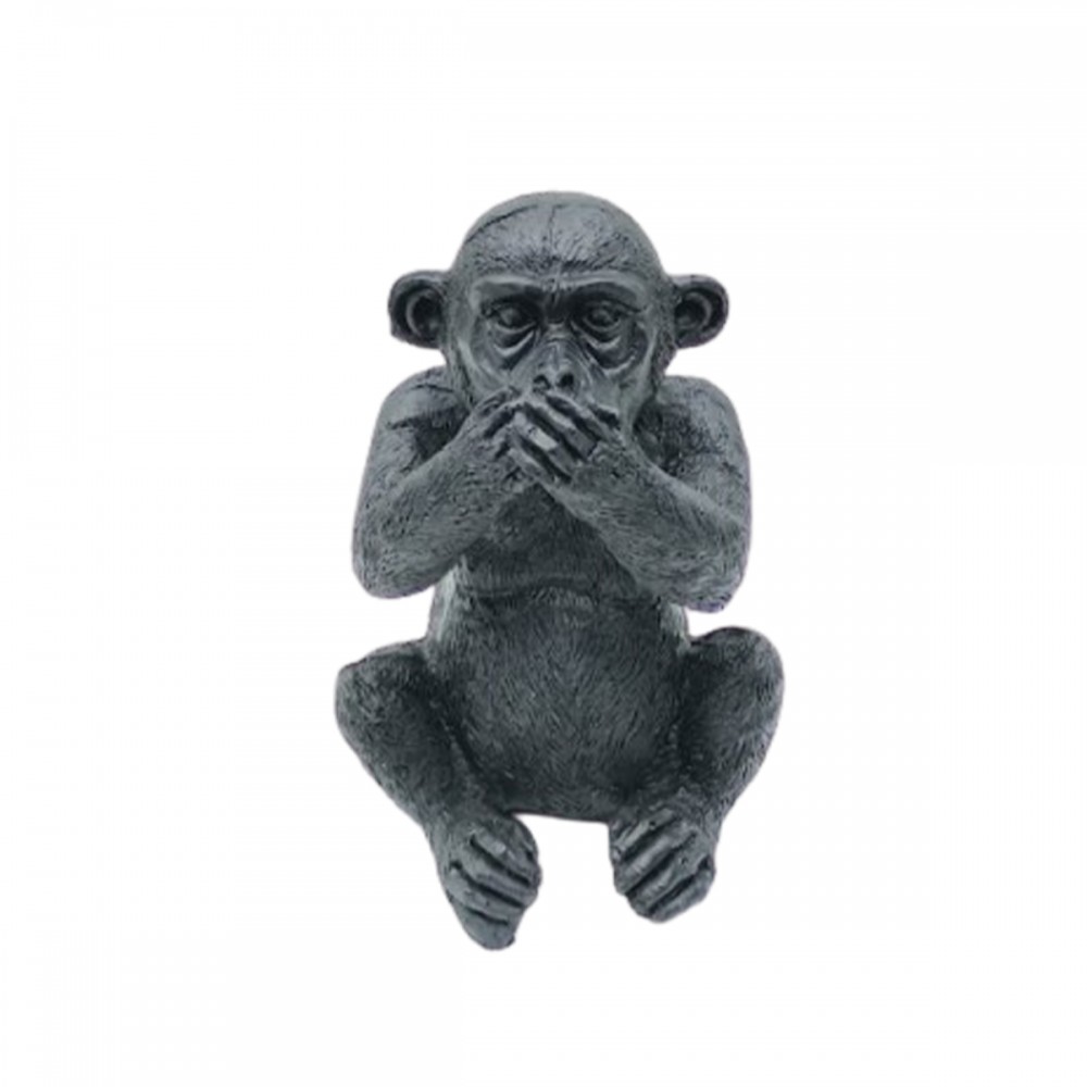 ENFEITE DECORATIVO MODELO MACACO MUDO EM RESINA REF: D-F058PT ENFEITE DECORATIVO MODELO MACACO MUDO EM RESINA REF: D-F058PT
