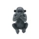 ENFEITE DECORATIVO MODELO MACACO MUDO EM RESINA REF: D-F058PT ENFEITE DECORATIVO MODELO MACACO MUDO EM RESINA REF: D-F058PT
