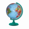 GLOBO TERRESTRE 30CM BASE COR TURQUESA EM PLÁSTICO REF: 313390