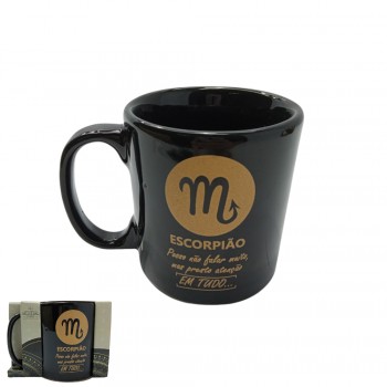 CANECA SIGNO ESCORPIÃO 350ML  REF: 7064