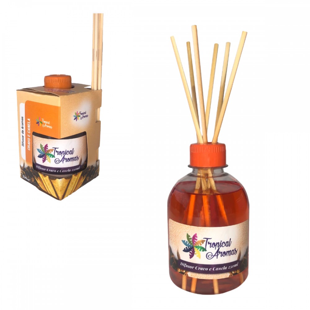 DIFUSOR TROPICAL CRAVO E CANELA 250ML REF: 6050
