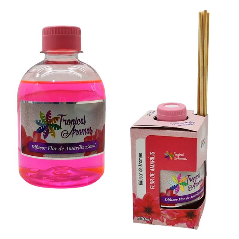 DIFUSOR DE AROMAS FLOR DE AMARILIS TROPICAL 250ML REF: 6049 DIFUSOR DE AROMAS FLOR DE AMARILIS TROPICAL 250ML REF: 6049