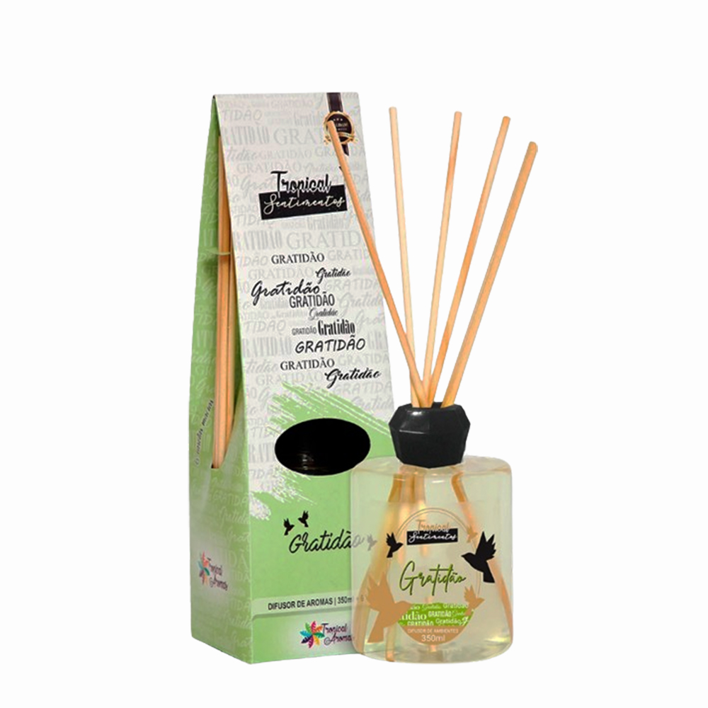 DIFUSOR DE AROMAS SENTIMENTOS GRATIDÃO 350ML REF: 71190