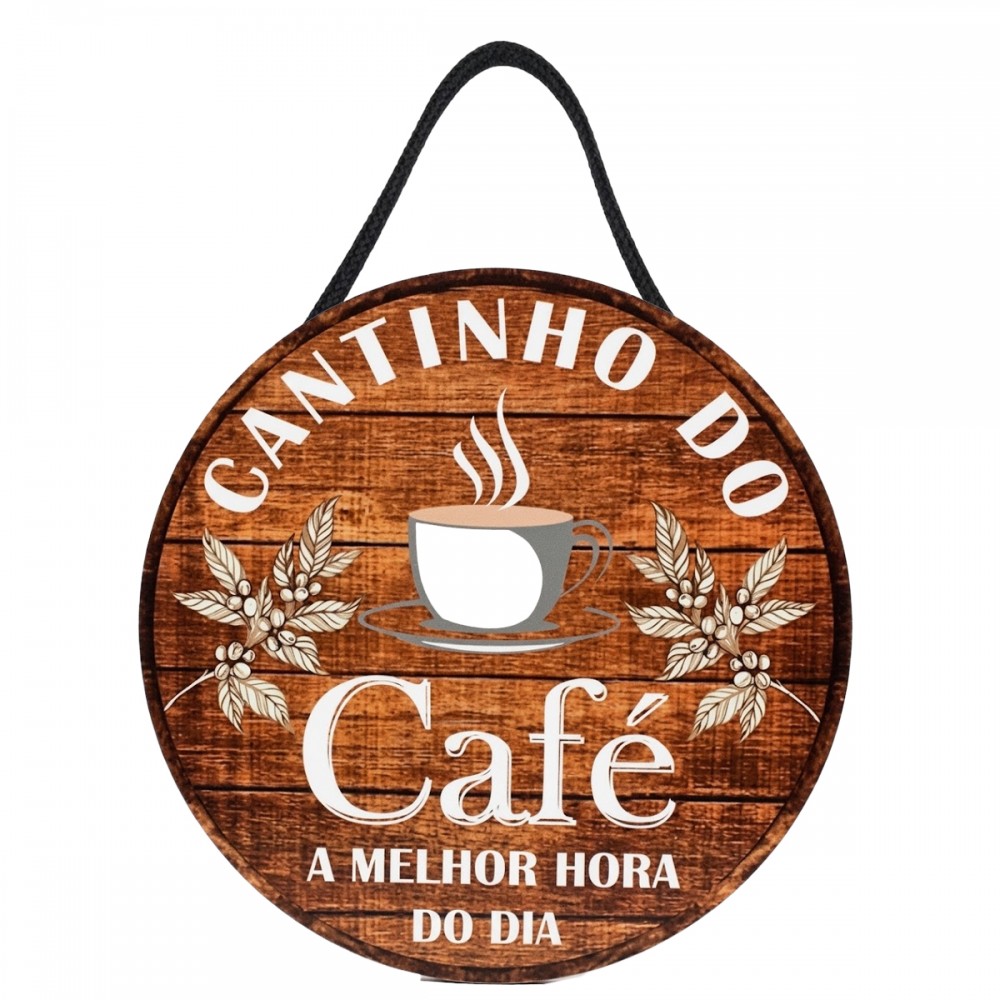 PLACA DECORATIVA DE MADEIRA COM CORDA REF: JPL2263