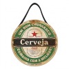 PLACA DECORATIVA DE MADEIRA COM CORDA REF: JPL2264