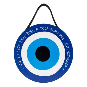 PLACA DECORATIVA DE MADEIRA COM CORDA REF: JPL2267