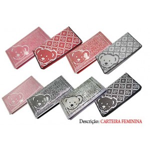 CARTEIRA FEMININA. TAM:18.5X9X2.5CM CARTEIRA FEMININA. TAM:18.5X9X2.5CM