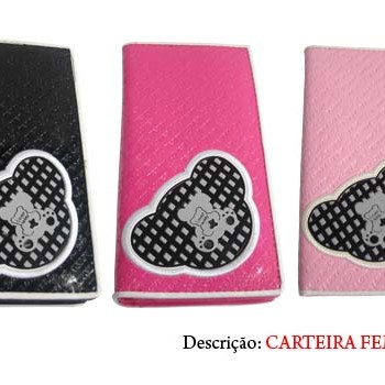 CARTEIRA FEMININA. TAM:18.6X9X2.5CM