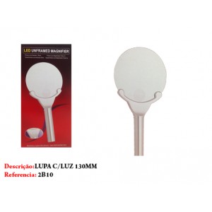 LUPA C/2 LENTES  130MM 2X 26MM 6X C/LUZ DE LED. LUPA C/2 LENTES  130MM 2X 26MM 6X C/LUZ DE LED.