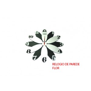 RELÓGIO DE PAREDE MODELO: FLOR. TAM:39X3cm