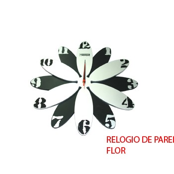 RELÓGIO DE PAREDE MODELO: FLOR. TAM:39X3cm