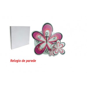RELÓGIO DE PAREDE MODELO: FLOR. TAM:35.5X34X5CM RELÓGIO DE PAREDE MODELO: FLOR. TAM:35.5X34X5CM