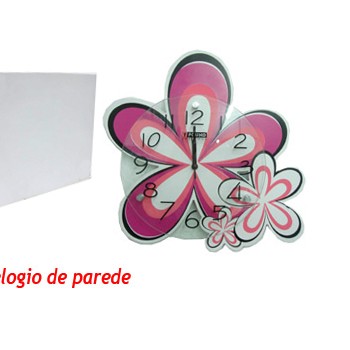 RELÓGIO DE PAREDE MODELO: FLOR. TAM:35.5X34X5CM