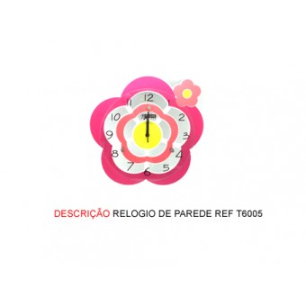 RELOGIO DE PAREDE MODELO: FLOR. TAM:38X33X3CM