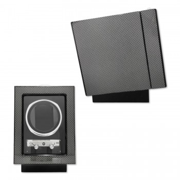 CAIXA PARA RELÓGIO "WATCH WINDER" GIRATÓRIA EM FIBRA DE CARBONO REF: FWD196CF