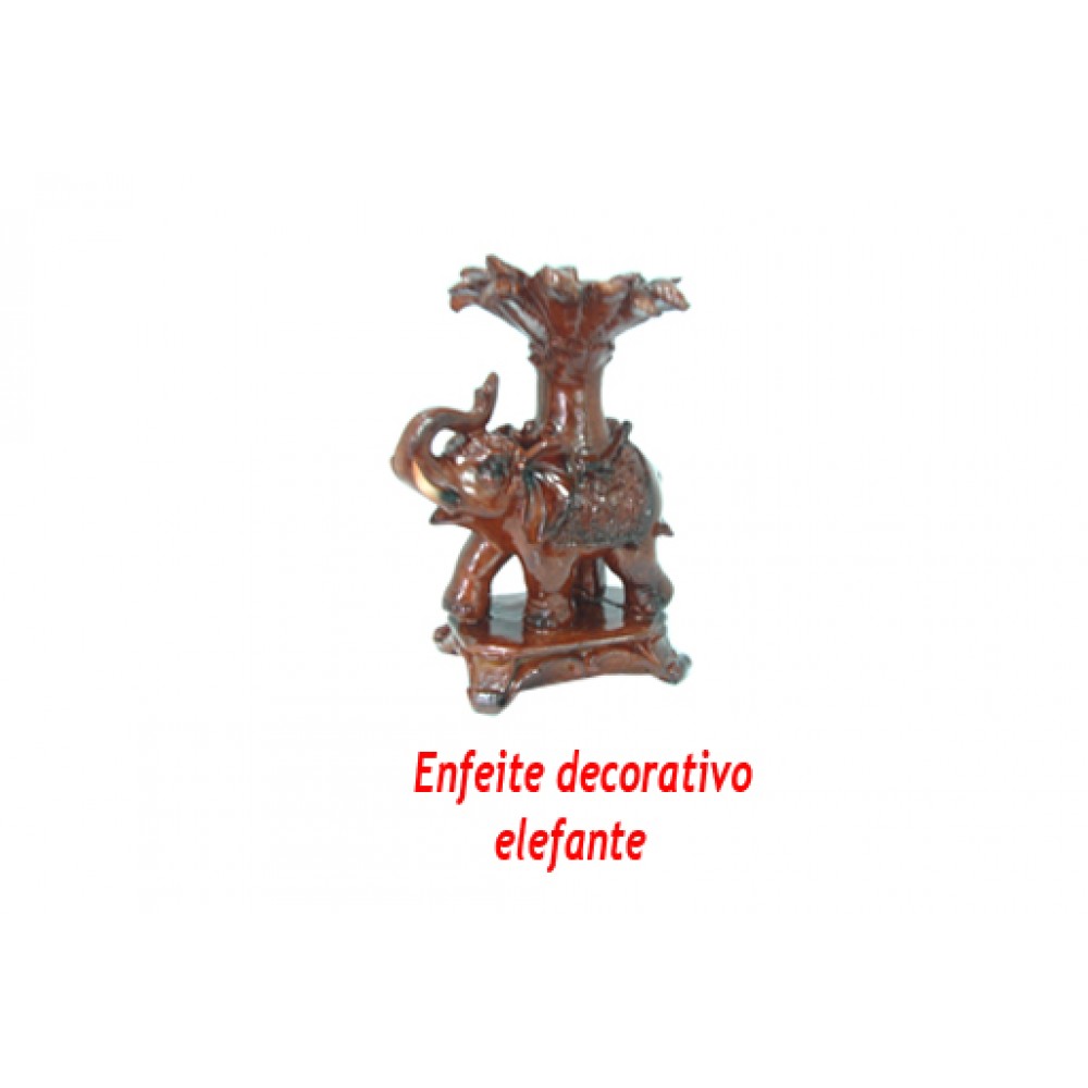 ELEFANTE DECORATIVO EM RESINA