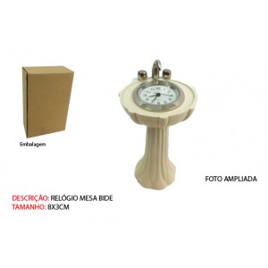 BIDÊ EM MINIATURA C/ RELÓGIO BIDÊ EM MINIATURA C/ RELÓGIO