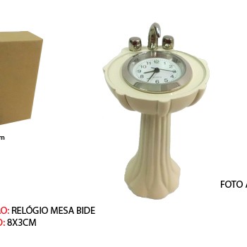 BIDÊ EM MINIATURA C/ RELÓGIO