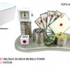 JOGOS DE CASSINO EM MINIATURA C/ RELÓGIO. TAM: 11x5.5x6CM