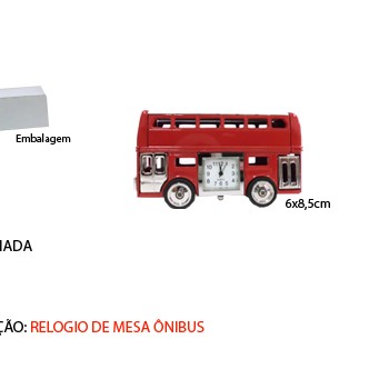 ÔNIBUS MINI RELÓGIO