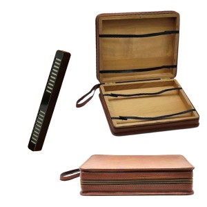 CAIXA DE CHARUTO P/12 PÇS C/ HIGRÔMETRO E UMIDIFICADOR. TAM:24X8X29CM CAIXA DE CHARUTO P/12 PÇS C/ HIGRÔMETRO E UMIDIFICADOR. TAM:24X8X29CM