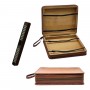 CAIXA DE CHARUTO P/12 PÇS C/ HIGRÔMETRO E UMIDIFICADOR. TAM:24X8X29CM