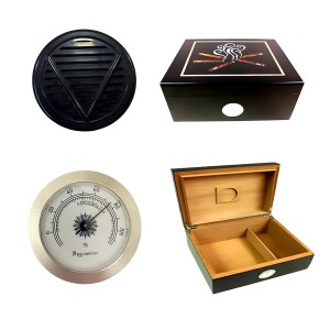 CAIXA DE CHARUTO P/30 PÇS C/ HIGRÔMETRO E UMIDIFICADOR. REF:VG50107A CAIXA DE CHARUTO P/30 PÇS C/ HIGRÔMETRO E UMIDIFICADOR. REF:VG50107A