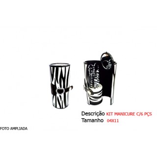 KIT MANICURE COM PÇS EM METAL REF: MS802