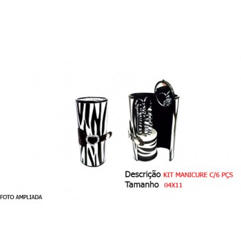 KIT MANICURE COM PÇS EM METAL REF: MS802