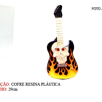 COFRE GUITARRA ESTAMPADA EM RESINA COFRE GUITARRA ESTAMPADA EM RESINA
