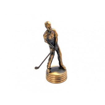 JOGADOR DE GOLF DE METAL EM MINIATURA