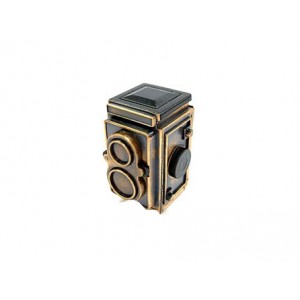 CÂMERA VINTAGE DE METAL EM MINIATURA  TAM: 1.8X1.8X3CM CÂMERA VINTAGE DE METAL EM MINIATURA  TAM: 1.8X1.8X3CM