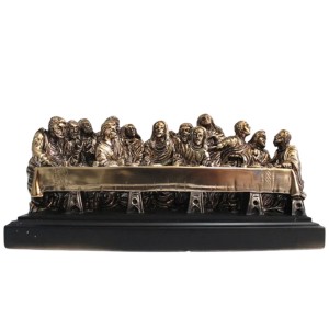 ENFEITE DECORATIVO EM RESINA MODELO SANTA CEIA REF: 14028C