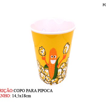 COPO PARA PIPOCA 14,5CM REF:JC0325