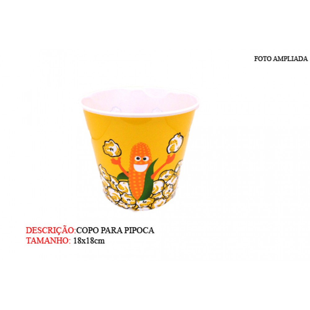 POTE PARA PIPOCA. TAM:17.7X17.9CM